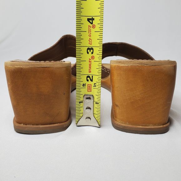 Vintage Y2K DOCKERS Sandals Slip-On Wedge Brown Patchwork Women's Size 8.5 - Picture 8 of 10